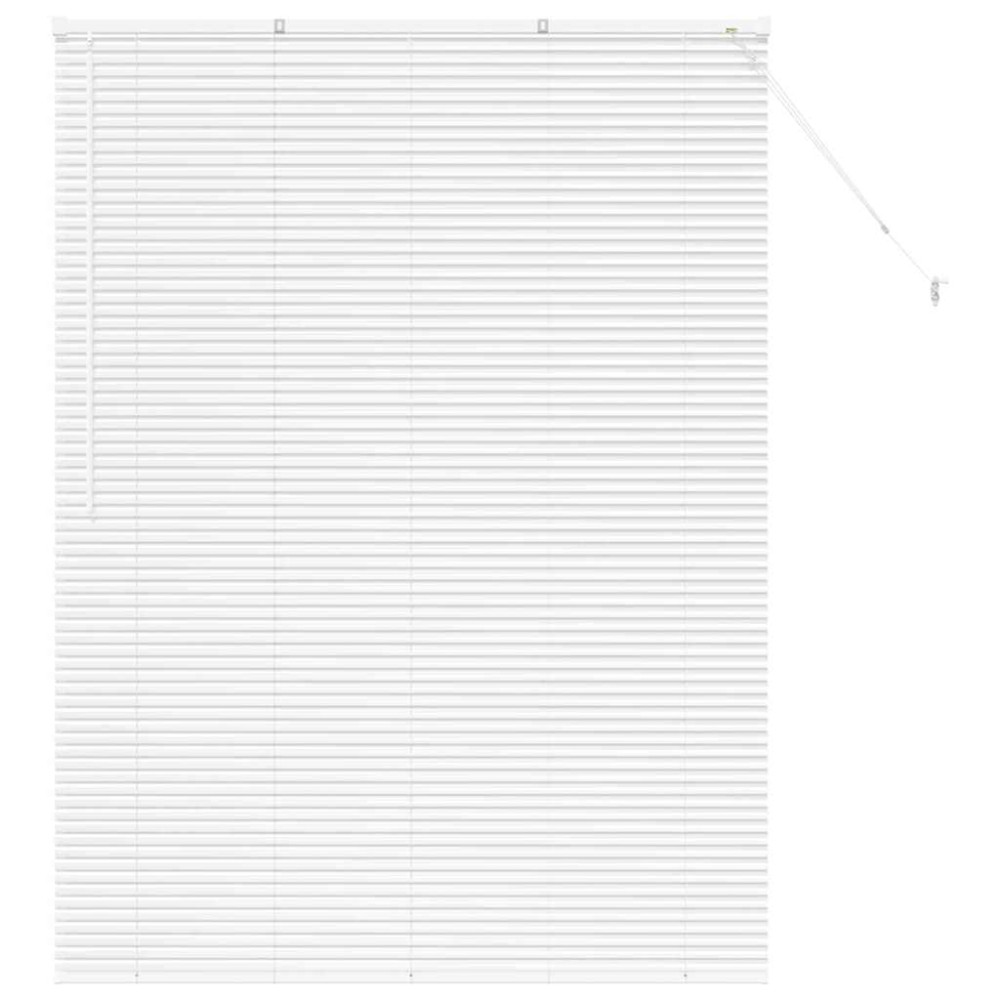 vidaXL Jaluzea pentru Fereastră cu perdele Manual Alb Aluminiu