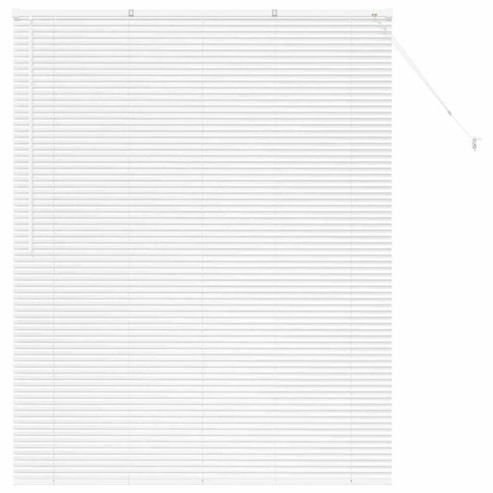 vidaXL Jaluzea pentru Fereastră cu perdele Manual Alb Aluminiu