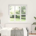 vidaXL Jaluzea pentru Fereastră cu perdele Manual Alb Aluminiu vidaXL Jaluzea pentru Fereastră cu perdele Manual Alb Aluminiu