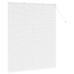 vidaXL Jaluzea pentru Fereastră cu perdele Manual Alb Aluminiu vidaXL Jaluzea pentru Fereastră cu perdele Manual Alb Aluminiu