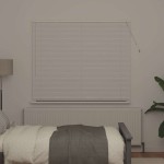 vidaXL Jaluzea pentru Fereastră cu perdele Manual Alb Aluminiu vidaXL Jaluzea pentru Fereastră cu perdele Manual Alb Aluminiu