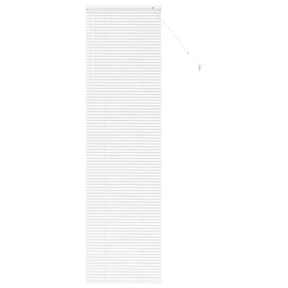 vidaXL Jaluzea pentru Fereastră cu perdele Manual Alb Aluminiu
