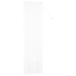 vidaXL Jaluzea pentru Fereastră cu perdele Manual Alb Aluminiu vidaXL Jaluzea pentru Fereastră cu perdele Manual Alb Aluminiu
