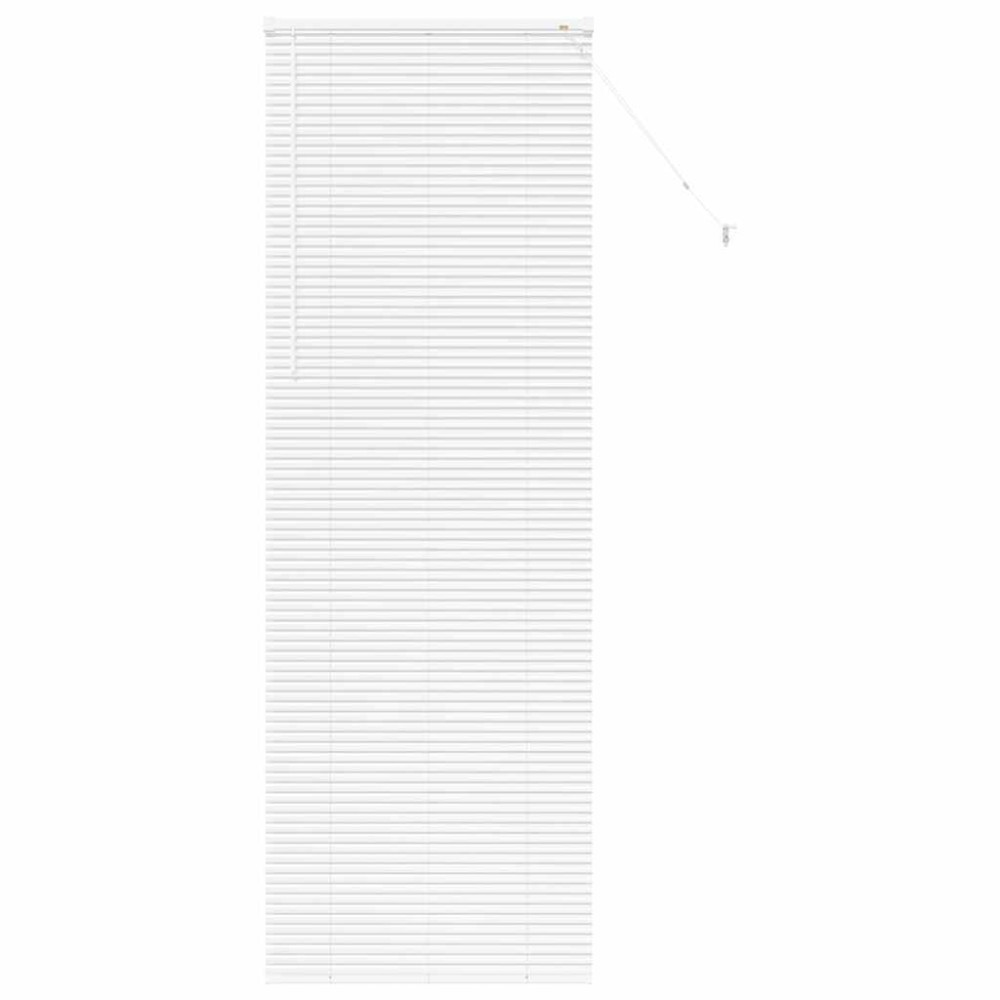 vidaXL Jaluzea pentru Fereastră cu perdele Manual Alb Aluminiu
