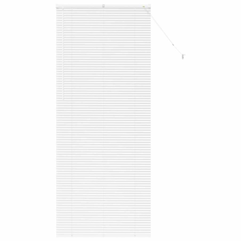 vidaXL Jaluzea pentru Fereastră cu perdele Manual Alb Aluminiu