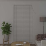 vidaXL Jaluzea pentru Fereastră cu perdele Manual Alb Aluminiu vidaXL Jaluzea pentru Fereastră cu perdele Manual Alb Aluminiu