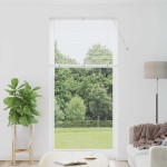 vidaXL Jaluzea pentru Fereastră cu perdele Manual Alb Aluminiu vidaXL Jaluzea pentru Fereastră cu perdele Manual Alb Aluminiu