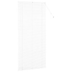vidaXL Jaluzea pentru Fereastră cu perdele Manual Alb Aluminiu vidaXL Jaluzea pentru Fereastră cu perdele Manual Alb Aluminiu