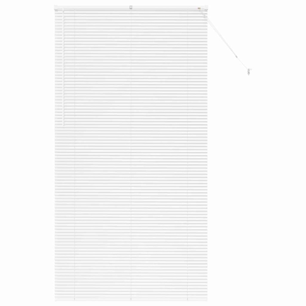 vidaXL Jaluzea pentru Fereastră cu perdele Manual Alb Aluminiu