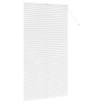 vidaXL Jaluzea pentru Fereastră cu perdele Manual Alb Aluminiu vidaXL Jaluzea pentru Fereastră cu perdele Manual Alb Aluminiu