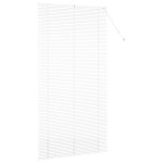vidaXL Jaluzea pentru Fereastră cu perdele Manual Alb Aluminiu vidaXL Jaluzea pentru Fereastră cu perdele Manual Alb Aluminiu