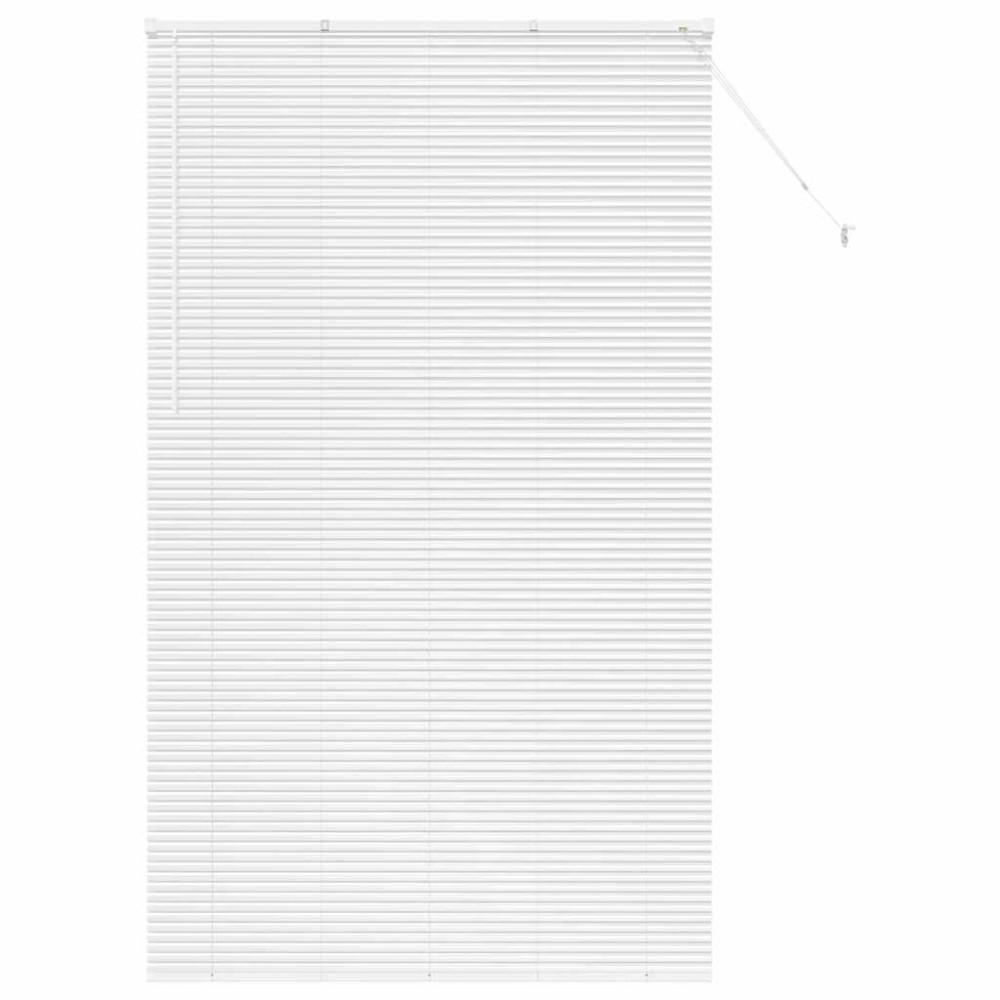 vidaXL Jaluzea pentru Fereastră cu perdele Manual Alb Aluminiu