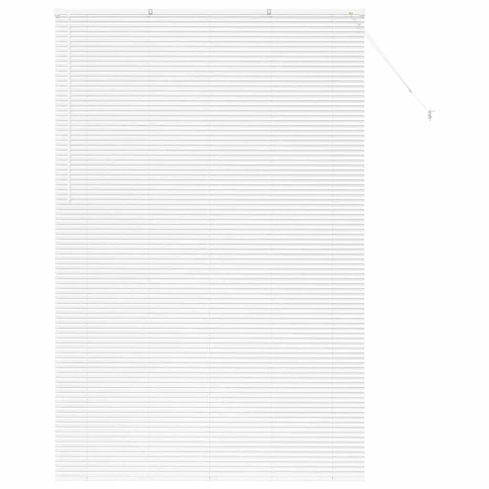 vidaXL Jaluzea pentru Fereastră cu perdele Manual Alb Aluminiu