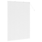 vidaXL Jaluzea pentru Fereastră cu perdele Manual Alb Aluminiu vidaXL Jaluzea pentru Fereastră cu perdele Manual Alb Aluminiu