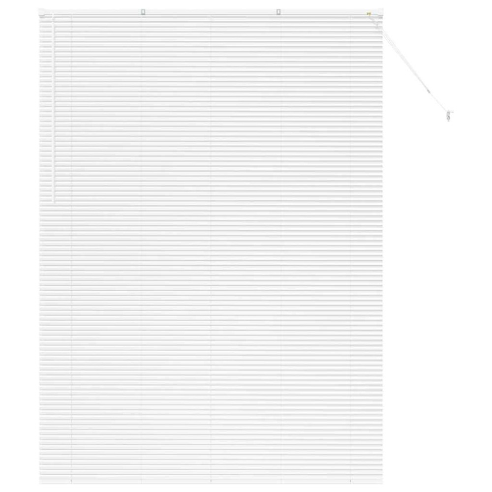 vidaXL Jaluzea pentru Fereastră cu perdele Manual Alb Aluminiu