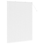 vidaXL Jaluzea pentru Fereastră cu perdele Manual Alb Aluminiu vidaXL Jaluzea pentru Fereastră cu perdele Manual Alb Aluminiu