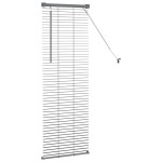 vidaXL Jaluzea pentru Fereastră cu perdele Manual Gri închis Aluminiu