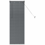 vidaXL Jaluzea pentru Fereastră cu perdele Manual Gri închis Aluminiu