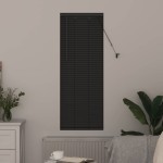 vidaXL Jaluzea pentru Fereastră cu perdele Manual Gri închis Aluminiu