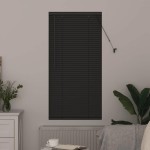 vidaXL Jaluzea pentru Fereastră cu perdele Manual Gri închis Aluminiu