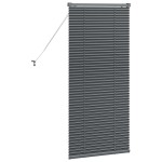 vidaXL Jaluzea pentru Fereastră cu perdele Manual Gri închis Aluminiu