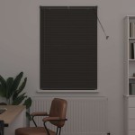 vidaXL Jaluzea pentru Fereastră cu perdele Manual Gri închis Aluminiu