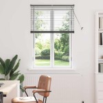 vidaXL Jaluzea pentru Fereastră cu perdele Manual Gri închis Aluminiu