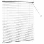 vidaXL Jaluzea pentru Fereastră cu perdele Manual Gri închis Aluminiu