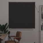 vidaXL Jaluzea pentru Fereastră cu perdele Manual Gri închis Aluminiu