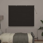 vidaXL Jaluzea pentru Fereastră cu perdele Manual Gri închis Aluminiu