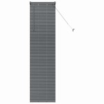 vidaXL Jaluzea pentru Fereastră cu perdele Manual Gri închis Aluminiu