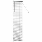 vidaXL Jaluzea pentru Fereastră cu perdele Manual Gri închis Aluminiu