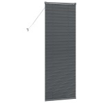 vidaXL Jaluzea pentru Fereastră cu perdele Manual Gri închis Aluminiu