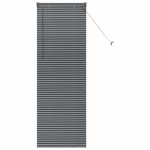 vidaXL Jaluzea pentru Fereastră cu perdele Manual Gri închis Aluminiu