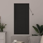 vidaXL Jaluzea pentru Fereastră cu perdele Manual Gri închis Aluminiu