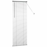 vidaXL Jaluzea pentru Fereastră cu perdele Manual Gri închis Aluminiu