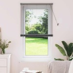 vidaXL Jaluzea pentru Fereastră cu perdele Manual Gri închis Aluminiu