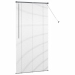 vidaXL Jaluzea pentru Fereastră cu perdele Manual Gri închis Aluminiu