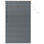 vidaXL Jaluzea pentru Fereastră cu perdele Manual Gri închis Aluminiu