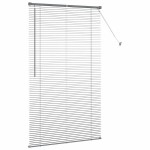 vidaXL Jaluzea pentru Fereastră cu perdele Manual Gri închis Aluminiu