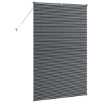 vidaXL Jaluzea pentru Fereastră cu perdele Manual Gri închis Aluminiu vidaXL Jaluzea pentru Fereastră cu perdele Manual Gri închis Aluminiu