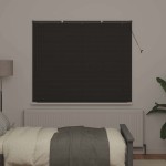 vidaXL Jaluzea pentru Fereastră cu perdele Manual Gri închis Aluminiu vidaXL Jaluzea pentru Fereastră cu perdele Manual Gri închis Aluminiu