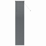 vidaXL Jaluzea pentru Fereastră cu perdele Manual Gri închis Aluminiu