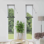 vidaXL Jaluzea pentru Fereastră cu perdele Manual Gri închis Aluminiu vidaXL Jaluzea pentru Fereastră cu perdele Manual Gri închis Aluminiu