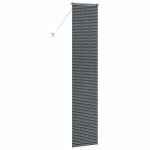 vidaXL Jaluzea pentru Fereastră cu perdele Manual Gri închis Aluminiu