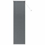 vidaXL Jaluzea pentru Fereastră cu perdele Manual Gri închis Aluminiu vidaXL Jaluzea pentru Fereastră cu perdele Manual Gri închis Aluminiu