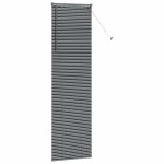 vidaXL Jaluzea pentru Fereastră cu perdele Manual Gri închis Aluminiu vidaXL Jaluzea pentru Fereastră cu perdele Manual Gri închis Aluminiu