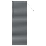 vidaXL Jaluzea pentru Fereastră cu perdele Manual Gri închis Aluminiu vidaXL Jaluzea pentru Fereastră cu perdele Manual Gri închis Aluminiu