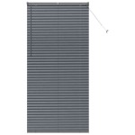 vidaXL Jaluzea pentru Fereastră cu perdele Manual Gri închis Aluminiu vidaXL Jaluzea pentru Fereastră cu perdele Manual Gri închis Aluminiu