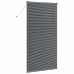 vidaXL Jaluzea pentru Fereastră cu perdele Manual Gri închis Aluminiu vidaXL Jaluzea pentru Fereastră cu perdele Manual Gri închis Aluminiu